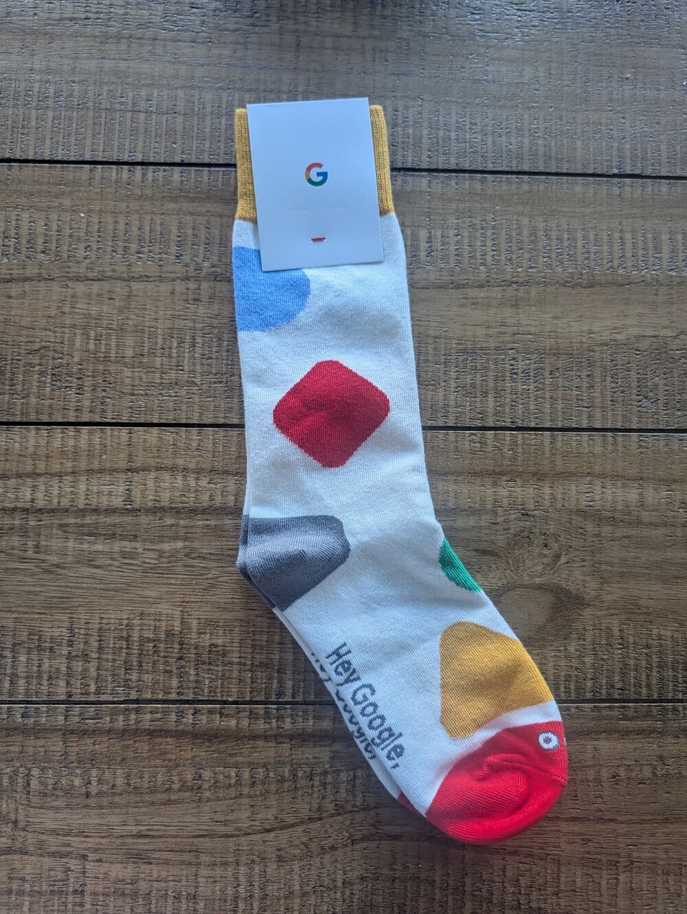 Google Pattern Crew Socks NWT - Picture 3 of 3